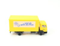 Wiking H0 552 01 24 Modellauto LKW MB 815 Koffer "DBP und ab geht die Post" 1:87
