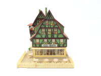 Vollmer H0 29253 Gebäude Stadthaus Altstadthaus mit Cafe - Bistro / Licht