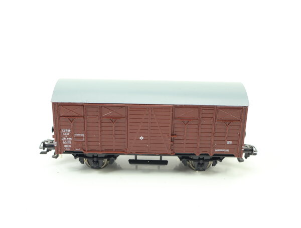 Piko H0 gedeckter Güterwagen Tonnendach schwarz 271 401 SNCF NEM / AC