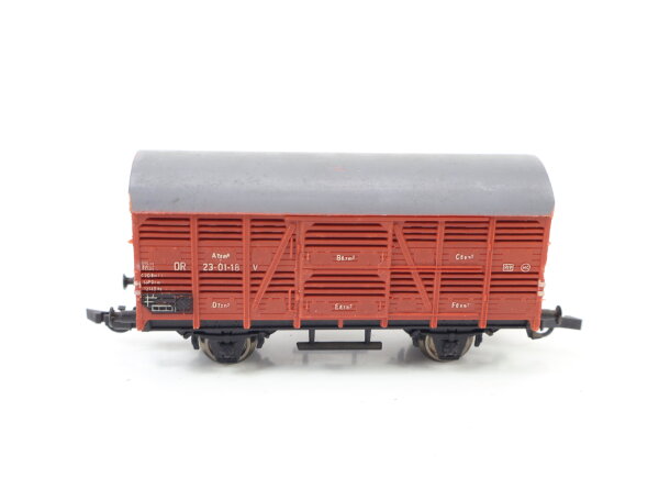 Piko H0 5/128-01 Güterwagen Verschlagwagen Viehstransporter 23-01-18 DR / NEM