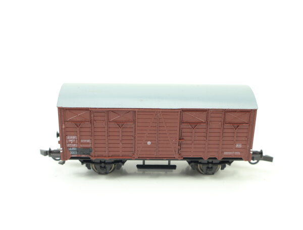 Piko H0 gedeckter Güterwagen Tonnendach schwarz 271 401 SNCF NEM / AC