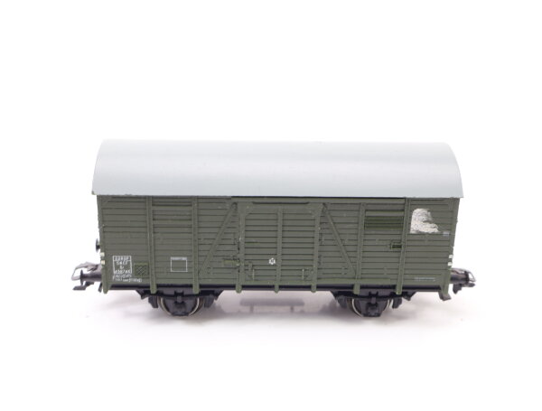 Piko H0 gedeckter Güterwagen Tonnendach schwarz 438 745 SNCF NEM / AC