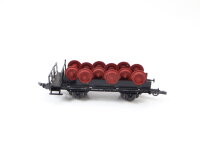Sachsenmodelle H0 18354 Güterwagen Flachwagen Radsatztransportwagen / NEM / AC