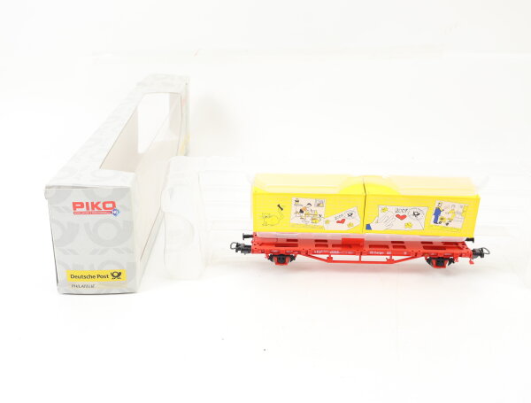 Piko H0 72092 Güterwagen Containerwagen Bahnpostwagen Jahreswagen 2007 /NEM/ OVP