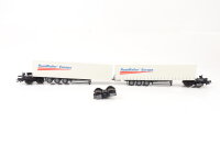 Roco H0 1916 1918 Güterwagenset + Zusatzwagen Auto+Waggon "RoadRailer" DB / ÖBB