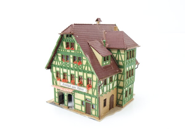 Vollmer H0 20512 Gebäude Stadthaus Wohnhaus Fachwerkhaus "Gasthof zum Adler"