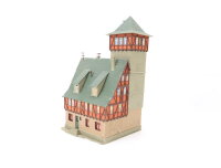Vollmer H0 20817 Gebäude Fachwerk Feuerwehr Spritzenhaus m. Schlauchturm /gebaut