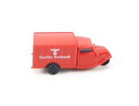 Praline H0 PKW Tempo Dreirad Hanseat "Deutsche Reichspost" rot 1:87
