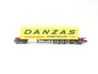 Roco H0 1914 Güterwagen Road Rail Planenauflieger "Danzas"" DB / ÖBB / OVP