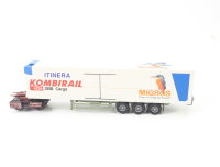 Roco H0 1913  Güterwagen Road Rail Planenauflieger "MIGROS" DB / OVP