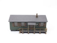 Spur H0 Gebäude Bauhütte Baracke / gebaut