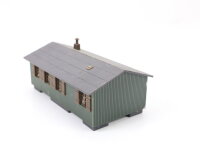 Spur H0 Gebäude Bauhütte Baracke / gebaut