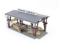 Auhagen H0 Gebäude Holzlager Holzhandel Linde / Licht