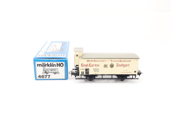 Märklin H0 4677 Güterwagen Bierwagen "Engl. Garten Stuttgart" Württemberg 600049