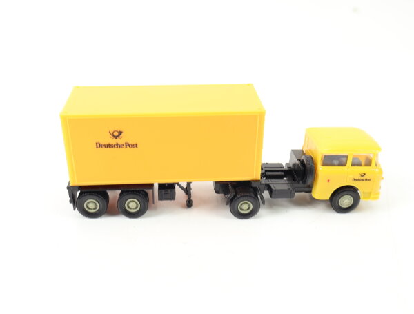 Permot H0 106 Modellauto LKW Skoda S 706 RTTN Container-Sattelzug Deutsche Post