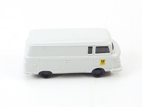 s.e.s. ? H0 Modellauto PKW Barkas B1000 DBP Posthorn hellgrau 1:87