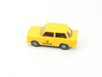s.e.s. H0 Modellauto PKW Trabant P601-S "Deutsche Post Posthorn" 1:87 gelb