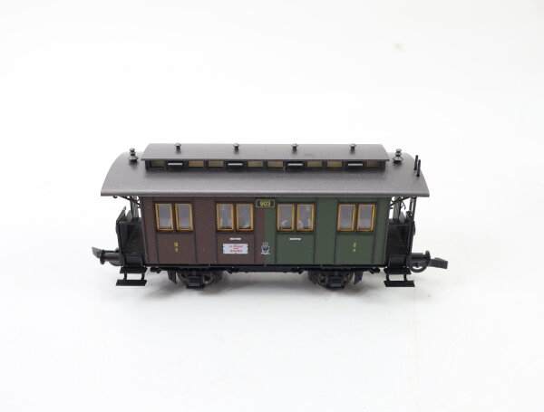 Fleischmann H0 Personenwagen Abteilwagen Halle 2456 2./3. Klasse braun / grün