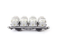 Liliput H0 209 B Güterwagen Behältertragwagen "Von Haus zu Haus" ÖBB