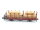 Roco H0 46481 Güterwagen Niederbordwagen Rungenwagen 28 651 braun DR / NEM AC
