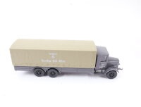 Roskopf H0 85-02 Modellauto LKW MB N56 Pritsche/Plane "Deutsche Post Osten" 1:87