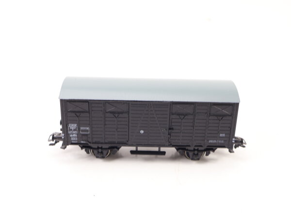 Piko H0 gedeckter Güterwagen Tonnendach schwarz 271 401 SNCF NEM / AC