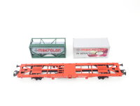 Märklin H0 47702 Güterwagen Containertragwagen " Bayer Makrolon" / NEM / OVP