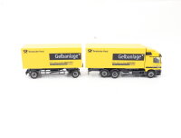 Herpa H0 Modellauto LKW Wechsel-Koffer-Lastzug MB Actros L "Gelbanlage DP" 1:87