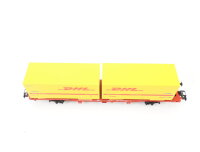 Märklin H0 94216 PMS 63-07 Güterwagen Containertragwagen "DHL" 2 009-6 DB / NEM