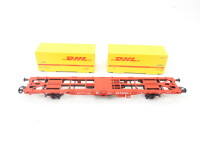Märklin H0 94216 PMS 63-07 Güterwagen Containertragwagen "DHL" 2 009-6 DB / NEM