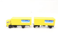Herpa H0 Modellauto LKW MAN Koffer-Lastzug "DBP schreib mal wieder" 1:87