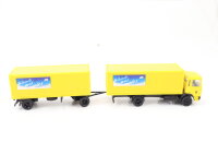 Herpa H0 Modellauto LKW MAN Koffer-Lastzug "DBP schreib mal wieder" 1:87