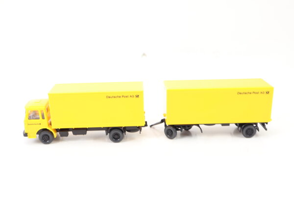 Wiking H0 PMS 66-08 aus Set Modellauto LKW MAN Koffer-Lastzug "Deutsche Post AG"