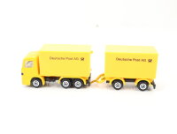 Siku H0 1622 Modellauto LKW MB Koffer-Lastzug "Deutsche Post AG" 1:87