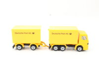 Siku H0 1622 Modellauto LKW MB Koffer-Lastzug "Deutsche Post AG" 1:87