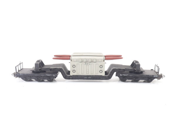 Märklin H0 4617 Güterwagen Tiefladewagen mit Trafo "AEG" 980 896 DB
