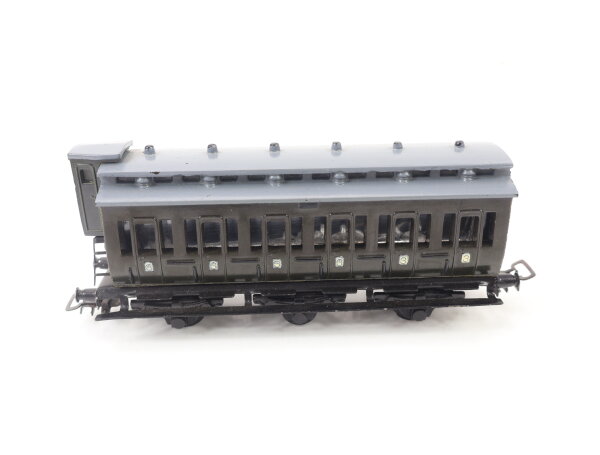 Piko H0 Personenwagen Abteilwagen mit Bremserhaus grün 3. Klasse / Bakelit