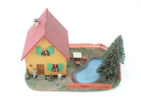 Vaupe H0 Gebäude Wohnhaus Siedlungshaus mit Pool / Teich