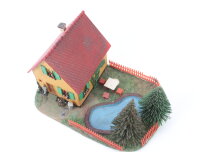 Vaupe H0 Gebäude Wohnhaus Siedlungshaus mit Pool / Teich