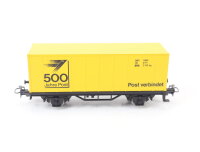 Märklin H0 84419 Güterwagen Containerwagen "500 Jahre Post" Sonderwagen gelb OVP