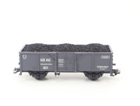 Märklin H0 94051 offener Güterwagen Hochbordwagen m. Kohleladung "GB AG" / NEM