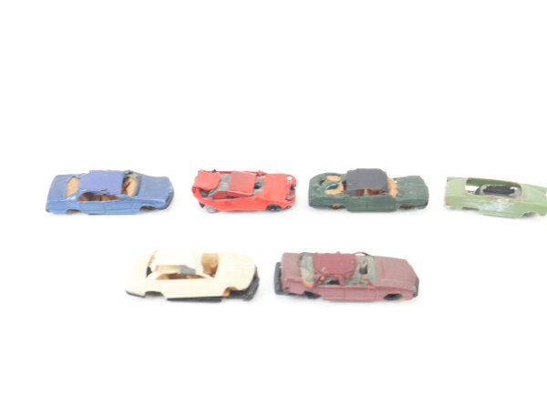 Herpa H0 Modellfahrzeuge  Set aus 6 "Schrott PKWs" Schrottplatz Autopresse