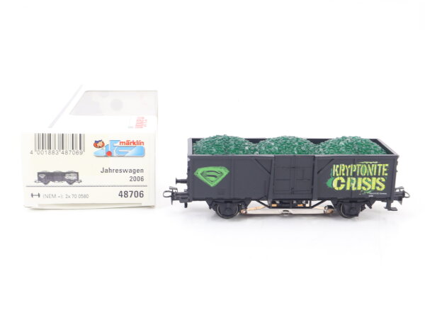 Märklin H0 48706 Güterwagen Jahreswagen 2006 "Kryptonite Crisis" / Licht OVP