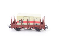 Märklin H0 00759-29 Güterwagen Rungenwagen mit DB Container 285-2 OVP