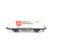 Märklin H0 4481 Güterwagen Containerwagen  "Malteser Hilfsdienst" 12 10304 / OVP