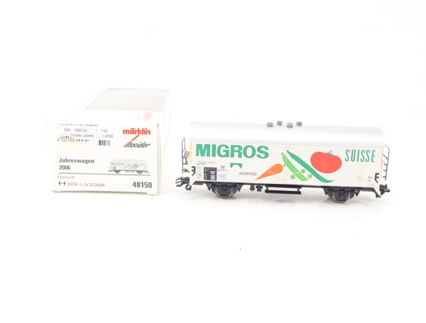 Märklin H0 48150 Güterwagen Insider Jahreswagen 2006 "Migros" DB / NEM OVP