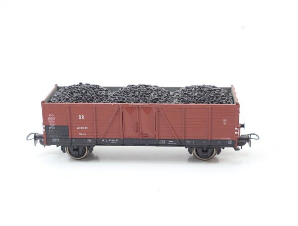 Piko H0 5/6413/010 Güterwagen Hochbordwagen mit Kohleladung 43-69-30 Ommru DR
