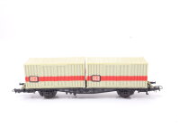 Roco H0 4318 Güterwagen Containertragwagen mit 2...