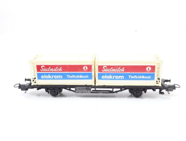 Lima H0 2859 Güterwagen Containertragwagen Südmilch-Container 042 9 032-4 DB