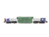 Spur H0 Güterwagen Schwerlasttransport eines Trafos (Trafo Union) / Selbstbau AC